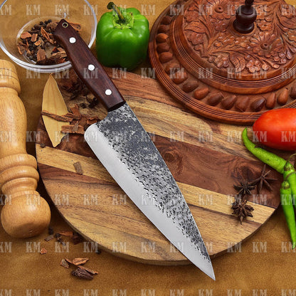 Custom Handmade Chef Knife Full Tang Hand Forged Kitchen Knives Valentines Day Gifts, Birthday Gifts, Anniversary Gifts