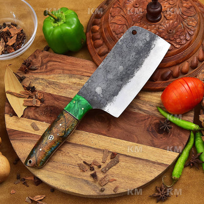 Outdoor Cooking Cleaver Handmade Kitchen Veggies meat Cleaver  Valentines Day Gifts, Birthday Gifts, Anniversary Gifts