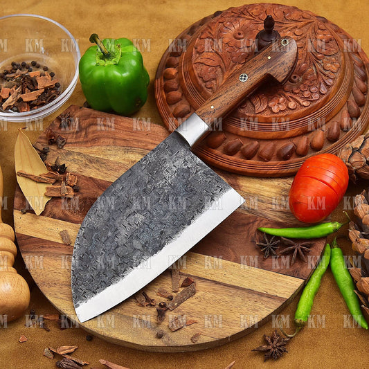 SERBIA KNIFE Custom Handmade Cleaver Best For Outdoor Cooking kitchen Valentines Day Gifts, Birthday Gifts, Anniversary Gifts